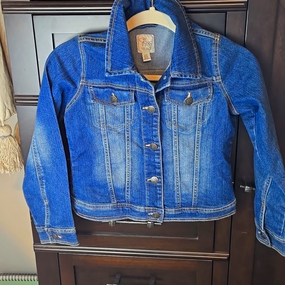 Childrens Place Denim Jacket Size L